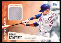 2019 Topps Bb- “Major League Materials”- #MLM-MC Michael Conforto, Mets
