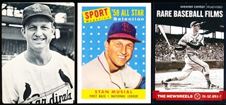 Three Diff. Stan Musial Odd-Ball Cards