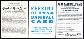 Three Diff. Stan Musial Odd-Ball Cards