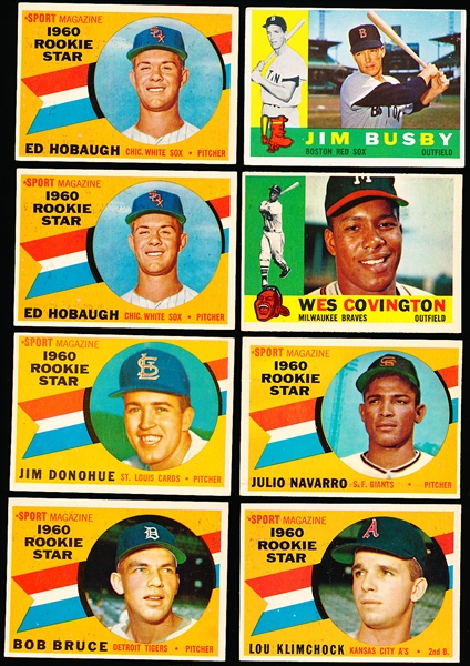 1960 Topps Bb- 8 Cards