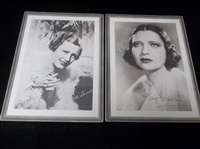 1934 Lux Toilet Soap 9” x 12” “Studio Portraits of Leading Movie Stars”- 2 Diff.
