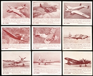 1940 Gum Productions “Zoom” Aircraft Complete Series #1 (R177-1) Set of 75 Cards