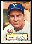 1952 Topps Baseball- #48 Joe Page, Yankees- Black Back