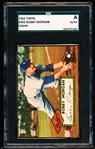 1952 Topps Baseball- #355 Bobby Morgan, Brooklyn Dodgers- Hi# - SGC A (Auth)