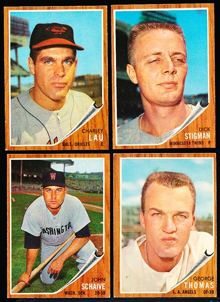 1962 Topps Bb- 4 Diff Hi#’s