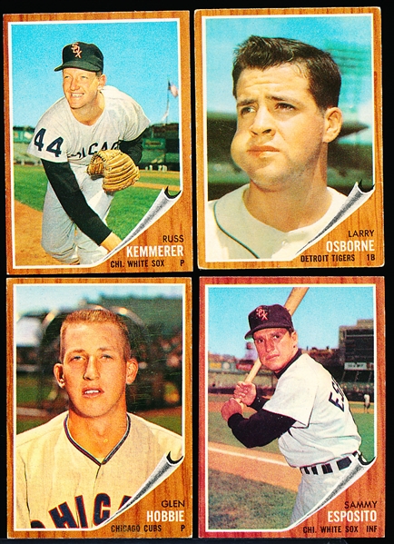 1962 Topps Bb- 4 Diff Hi#’s