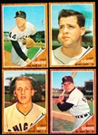 1962 Topps Bb- 4 Diff Hi#’s