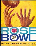 January 1, 1963 Rose Bowl College Ftbl. Program- Wisconsin vs. USC