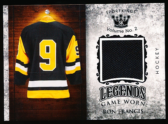 Ron Francis player worn jersey patch hockey card (Pittsburgh Penguins) 2020  Sport Kings Legends #LPM26