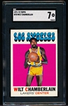 1971-72 Topps Basketball- #70 Wilt Chamberlain, Los Angeles- SGC 7 (NM)