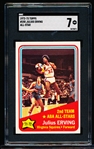 1972-73 Topps Basketball- #255 Julius Erving All Star- SGC 7 (NM)