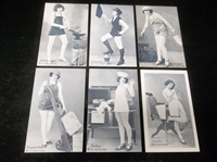 1925 Exhibit Supply Co. “Trade Union Girls” Blank-Backed Arcade Cards- 6 Diff.