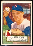 1952 Topps Baseball- Hi#- #345 Sam White, Red Sox