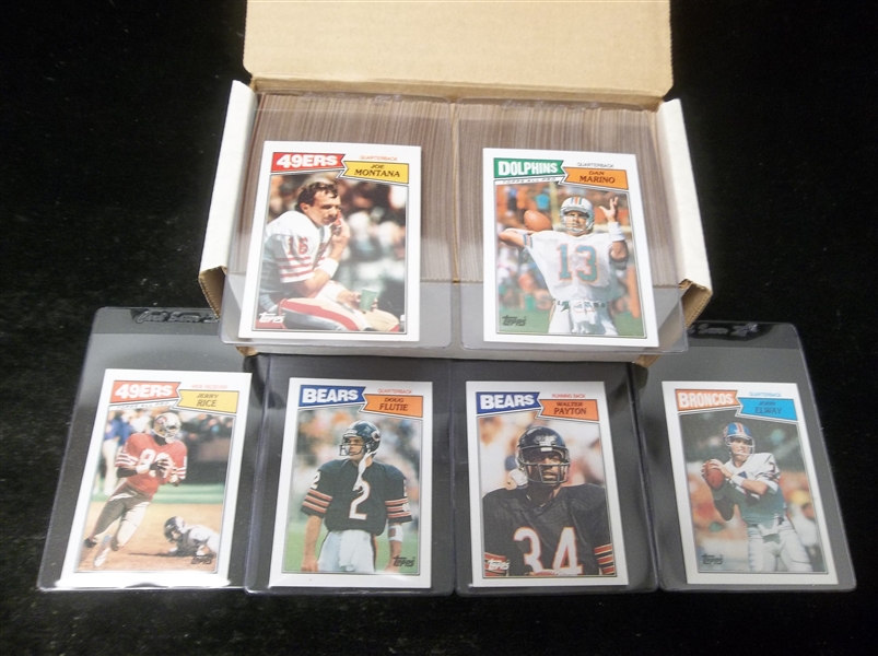 1987 Topps Football Complete Set of 396