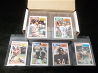1987 Topps Football Complete Set of 396