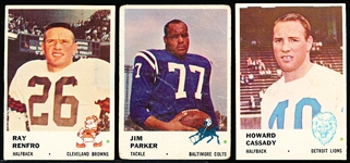 1961/63 Fleer Fb- 5 Cards