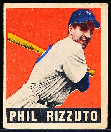 1948/49 Leaf Baseball- #11 Phil Rizzuto RC, Yankees