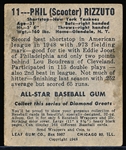 1948/49 Leaf Baseball- #11 Phil Rizzuto RC, Yankees