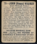 1948/49 Leaf Baseball- #70 Honus Wagner, Pirates