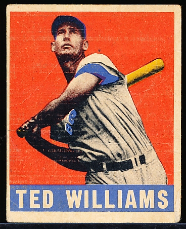 1948/49 Leaf Baseball- #76 Ted Williams, Red Sox