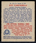 1949 Bowman Baseball- #84 Roy Campanella RC, Brooklyn