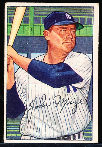 1952 Bowman Baseball- #145 Johnny Mize, Yankees