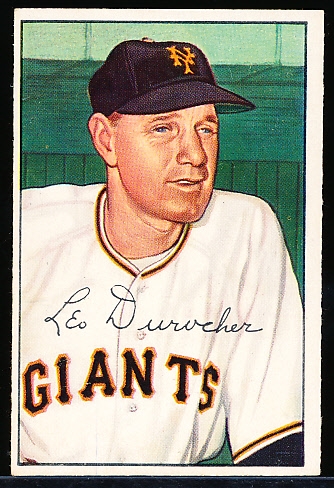1952 Bowman Bb- #146 Leo Durocher, Giants