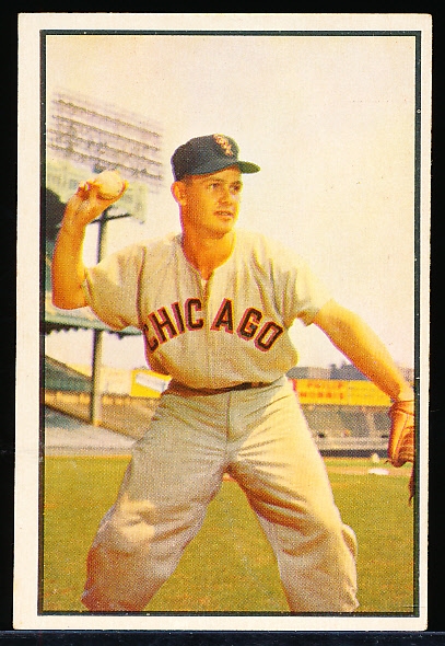 1953 Bowman Color Baseball- #18 Nellie Fox, White Sox