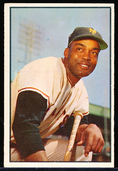 1953 Bowman Color Baseball- #51 Monte Irvin, Giants