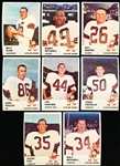 1961 Fleer Fb- 8 Diff Cleveland Browns