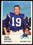 1961 Fleer Fb- #30 John Unitas, Colts