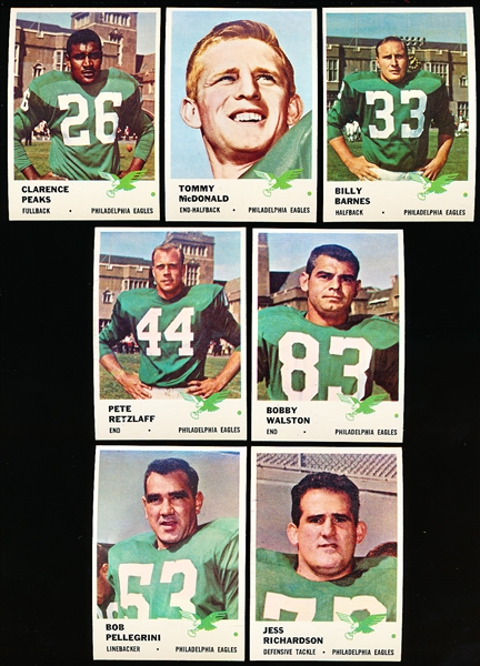 1961 Fleer Fb- 7 Diff Phil. Eagles