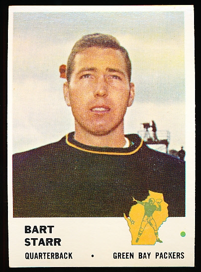 1961 Fleer Fb- #88 Bart Starr, Packers