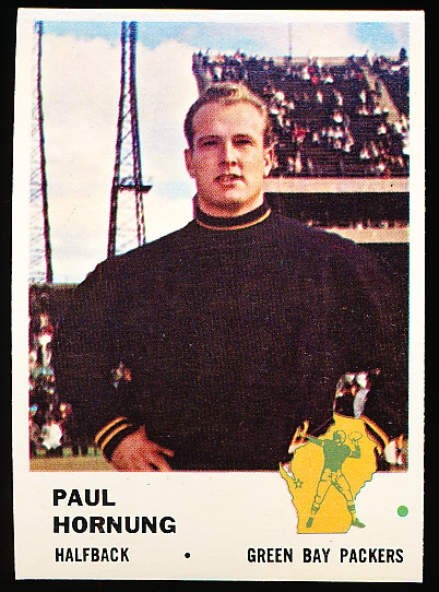 1961 Fleer Fb- #90 Paul Hornung, Packers