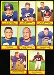 1963 Topps Fb- 11 Diff NY Giants