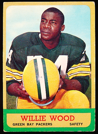 1963 Topps Fb- #95 Willie Wood RC, Packers
