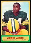 1963 Topps Fb- #95 Willie Wood RC, Packers
