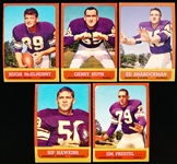 1963 Topps Fb- 5 Diff Minn. Vikings