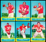 1963 Topps Fb- 6 Diff 49ers