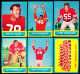 1963 Topps Fb- 6 Diff 49ers