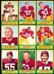 1963 Topps Fb- 10 Diff Wash Redskins