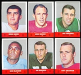 1968 Topps Stand Up Fb- 6 Diff