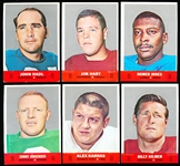 1968 Topps Stand Up Fb- 6 Diff