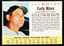 1963 Post Cereal Bb- #43 Early Wynn, White Sox