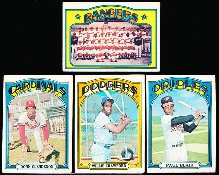 1972 Topps Bb- 20 Diff Hi#s