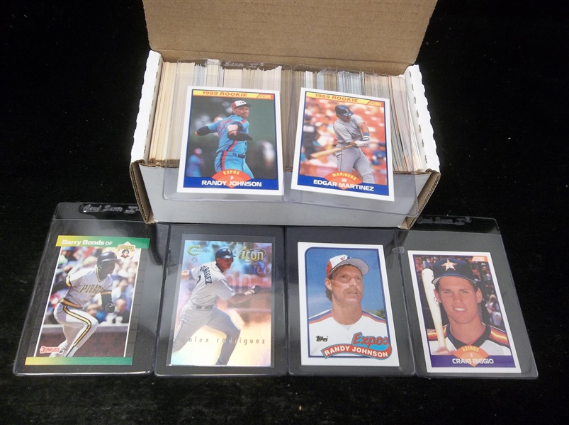 Baseball Star Card Lot- 350 Assorted- 1980’s thru 2000’s