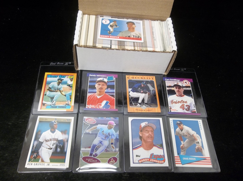 Baseball Star Card Lot- 350 Assorted- 1980’s thru 2000’s