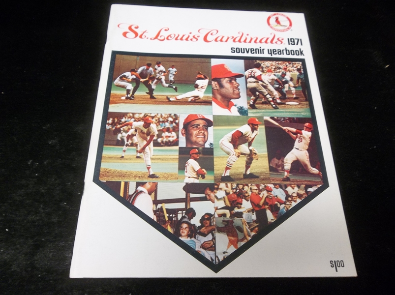 1971 St. Louis Cardinals MLB Yearbook