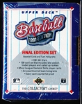 1991 Upper Deck Final Edition Bsbl.- 2 Factory Sealed Sets of 100 Cards