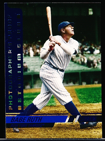 2008 Stadium Club Bsbl. “Blue Photographer’s Proof” #96 Babe Ruth, Yankees- #84/99!